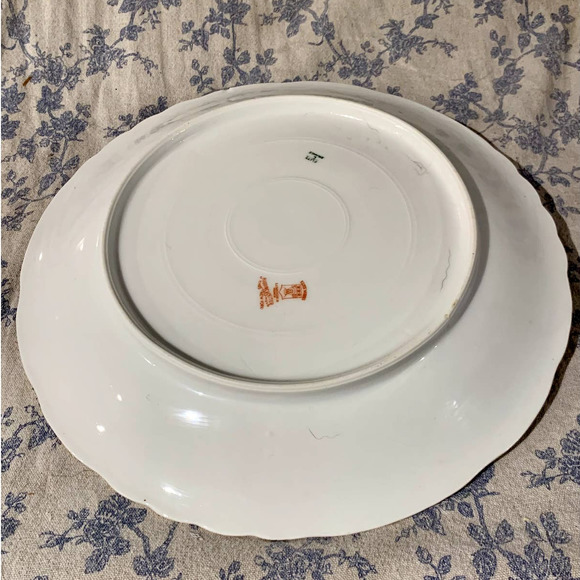 Antique Limoges France Rose 12" Platter Elite L France Higgins & Seiter - Picture 3 of 7